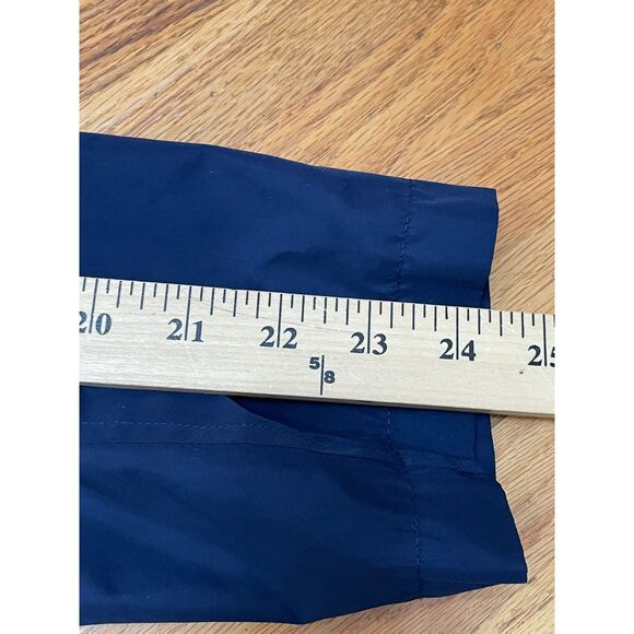 Lauren Ralph Lauren M Blue Jacket Poly Zip-Up Safari Military Utility Workwear - Picture 12 of 13